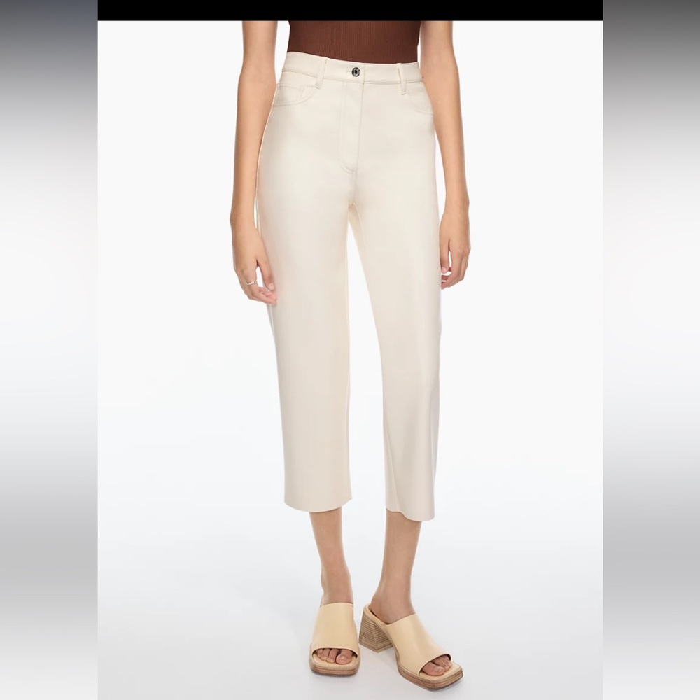 NWT Aritzia Wilfred Free Melina Cropped Pants Birch Size 4